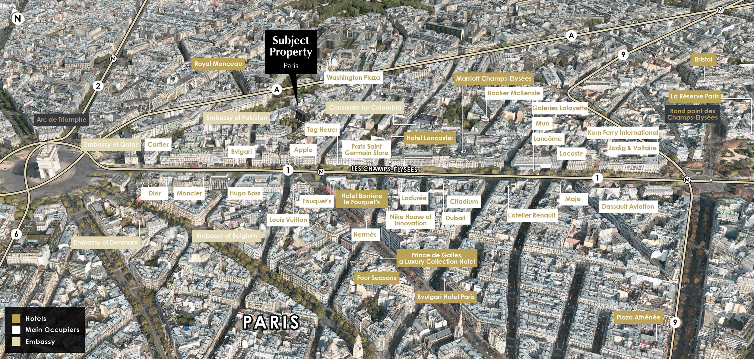 Paris FR Champs Elysees Amenities Retail Points of Interest Attractions Aerial.jpg