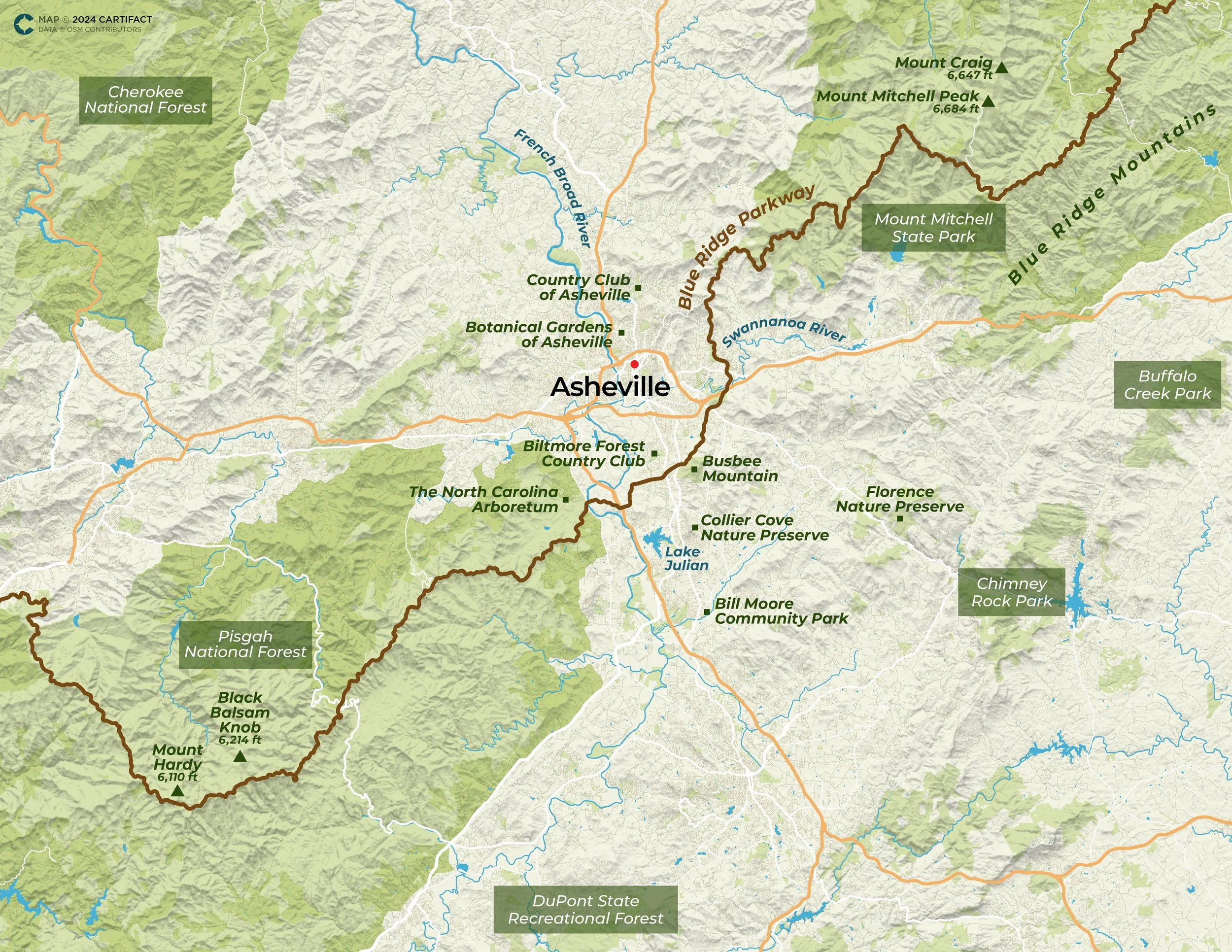 Asheville NC National Forests State Parks Rivers.jpg