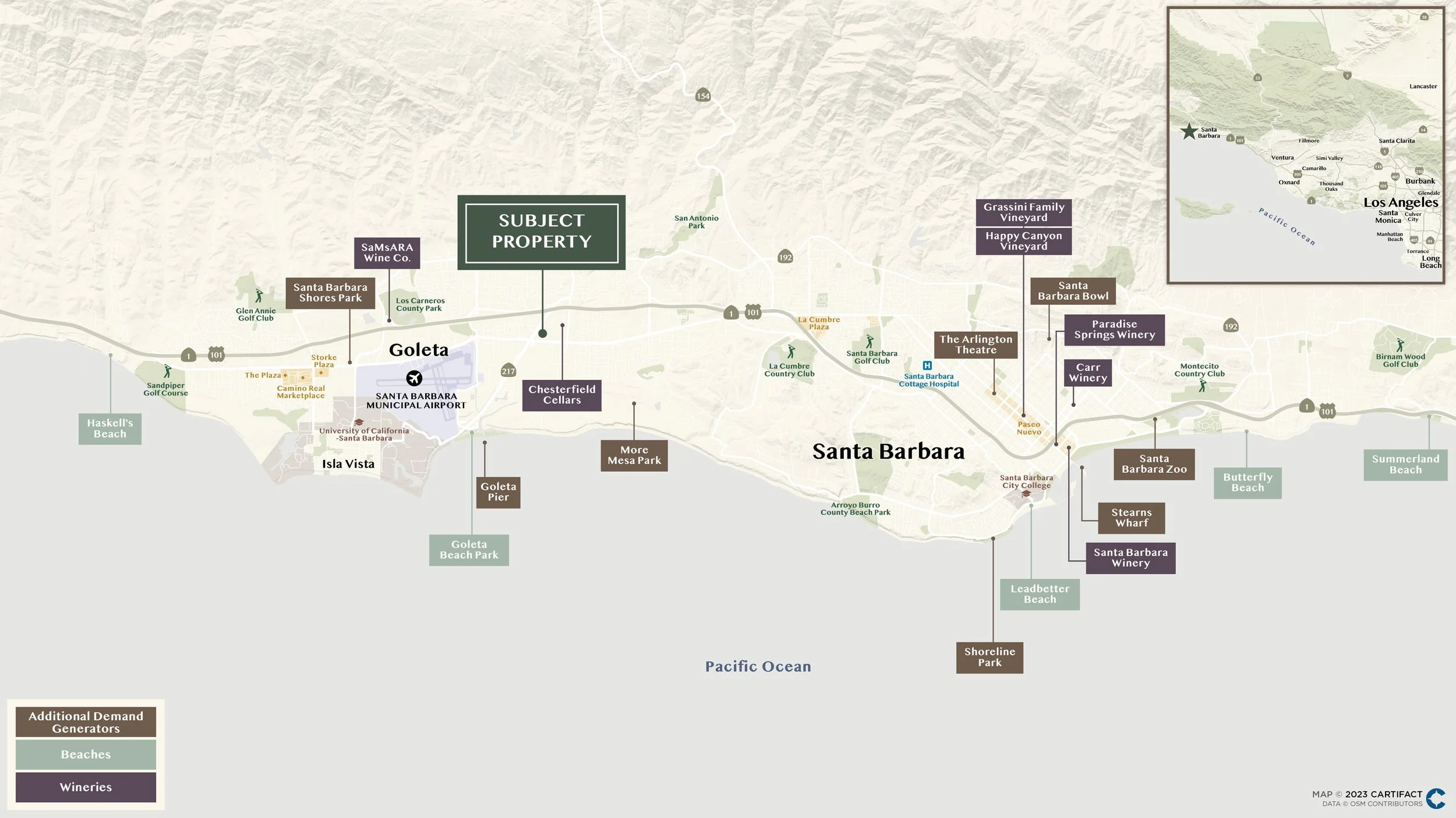 Santa Barbara CA Amenities Wineries Beaches Coastal Demand Generators.jpg
