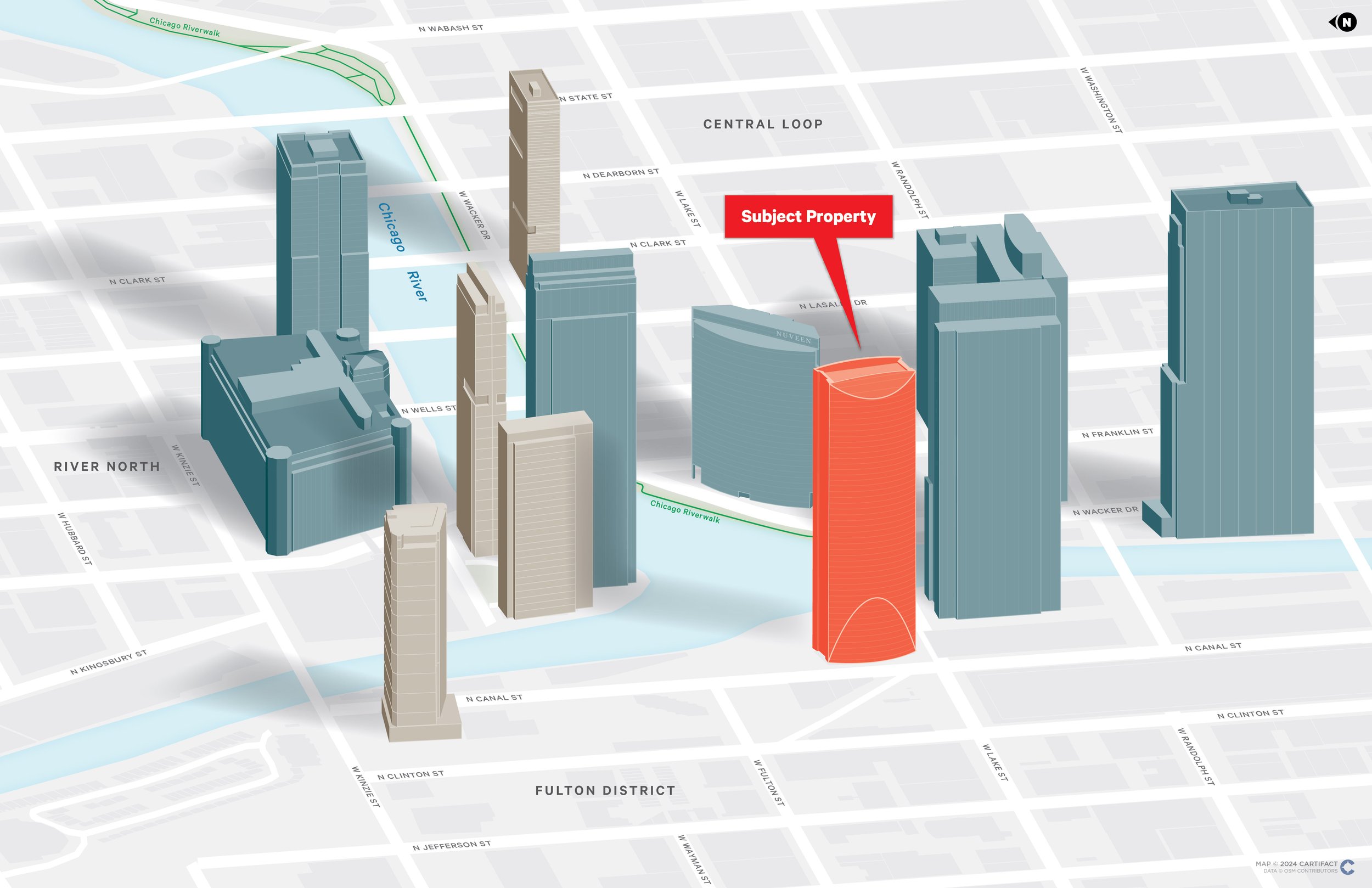 Chicago IL Office Highrise Multifamily Mixed Use 3D Buildings.jpg