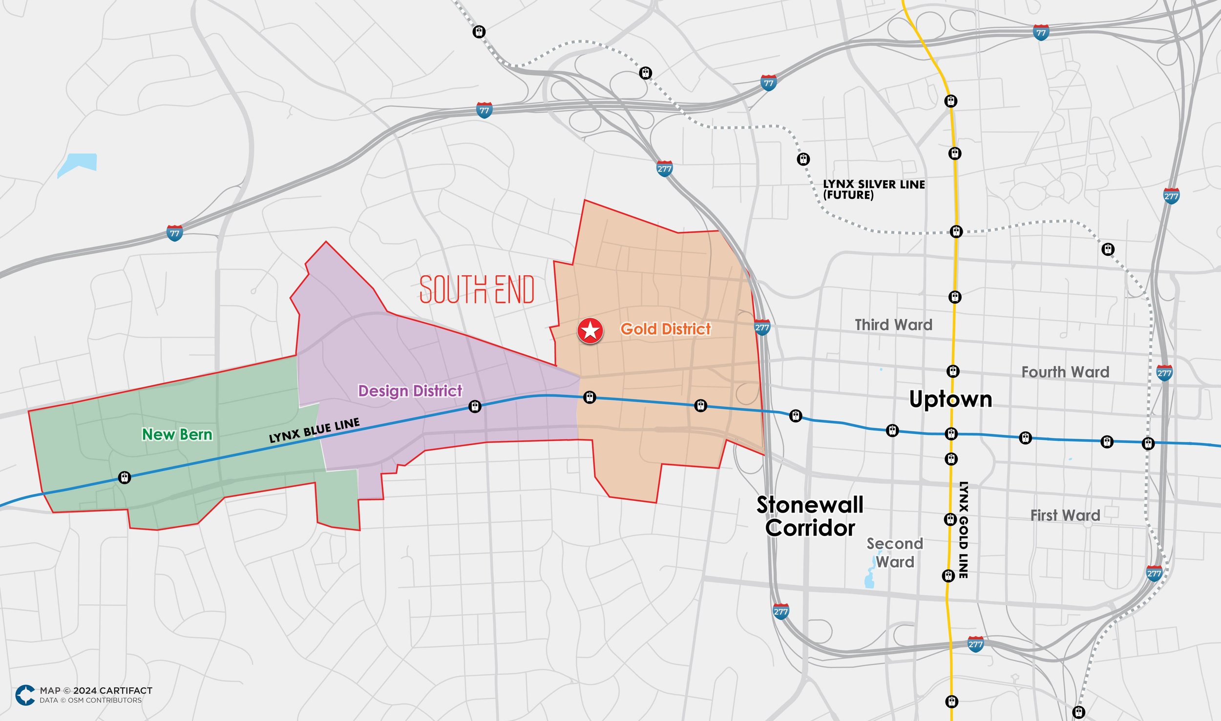 Uptown Charlotte NC Southend Ward Districts.jpg