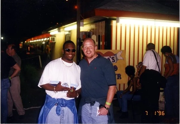 This is the Rye Playland party with Boyz II Men singer Wanya Morris who is far less concerned with his image than Mariah. 