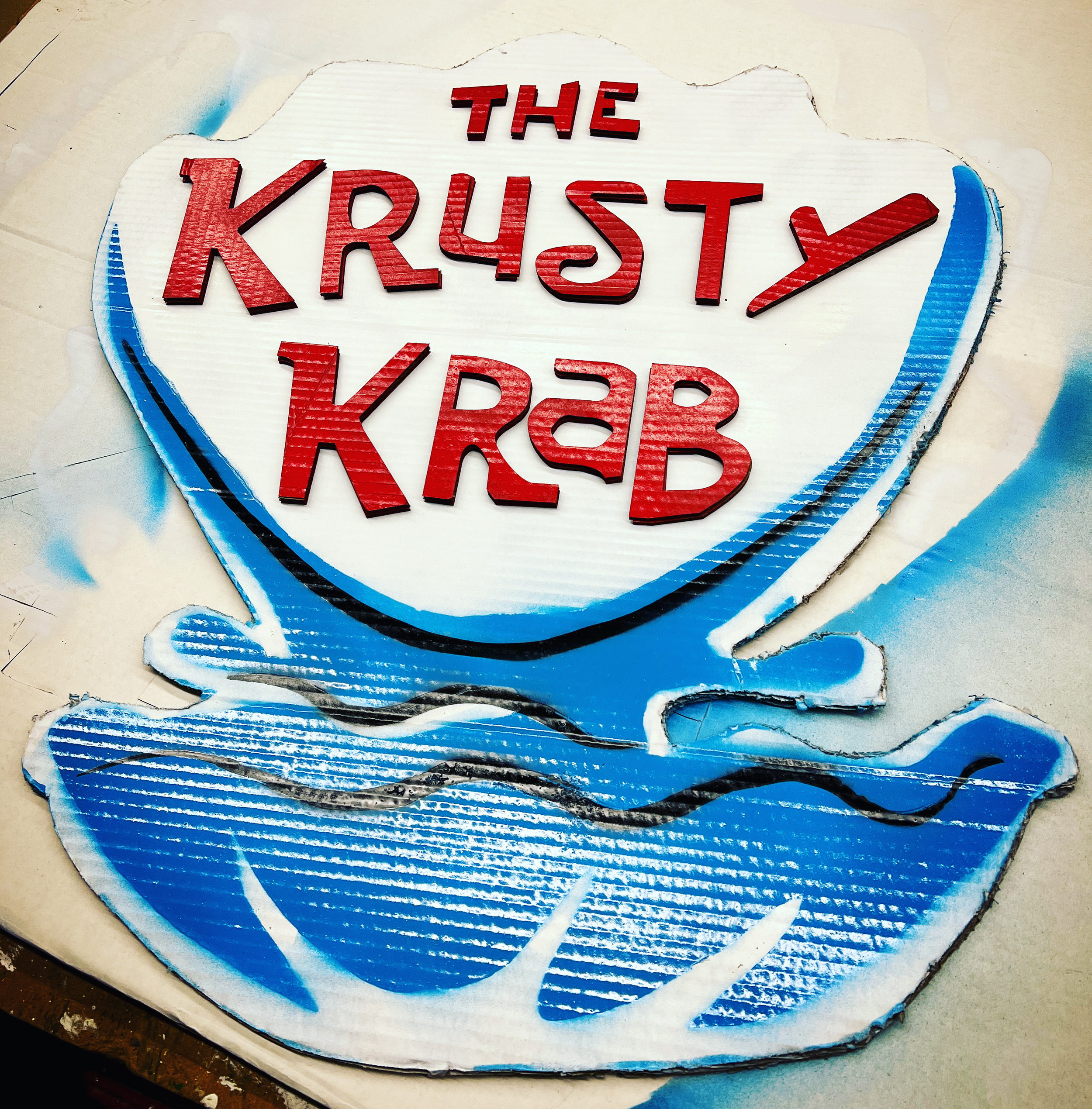 Krusty Krab sign from "The Spongebob Musical"