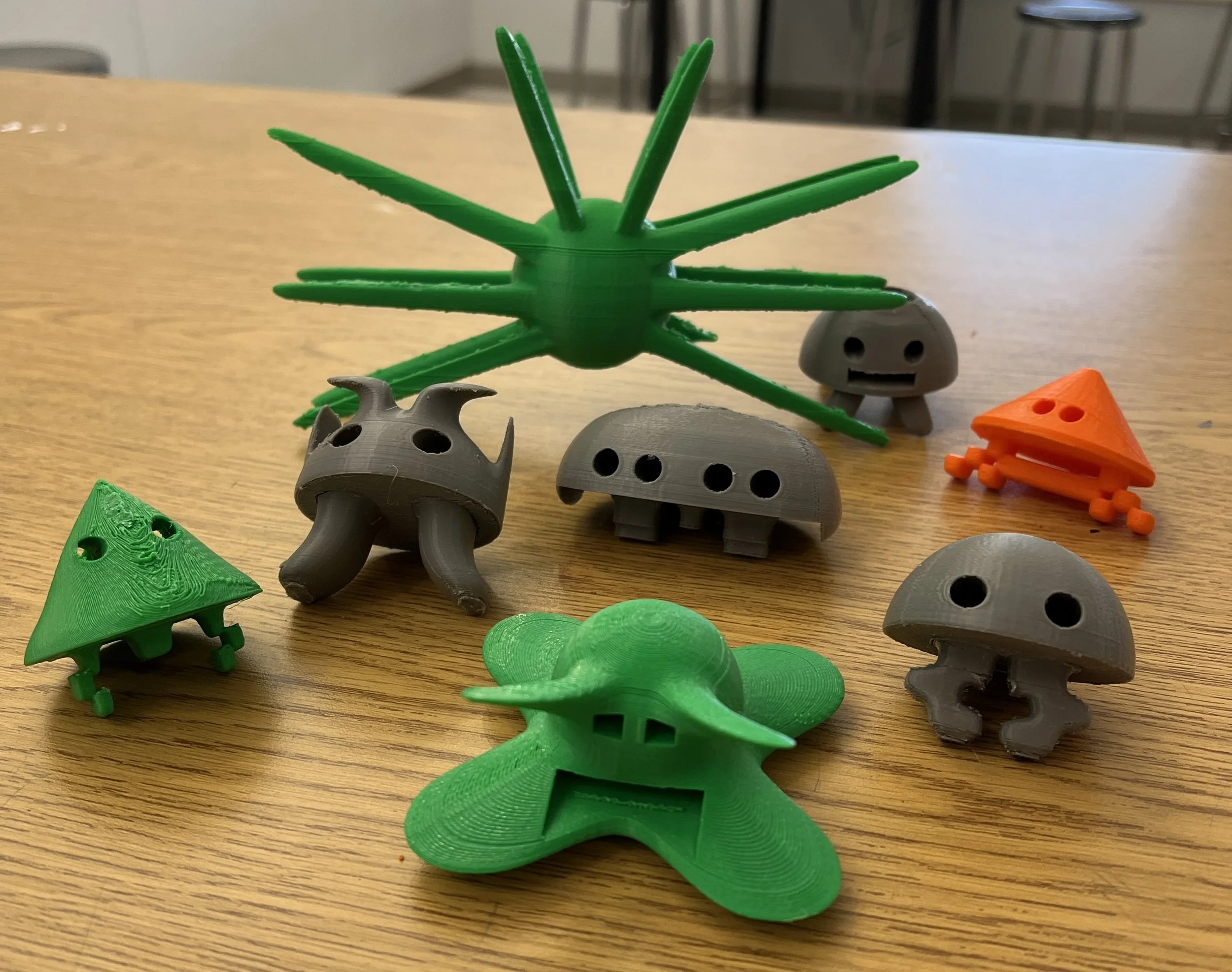 8 Bit Inspired Board Game Pieces