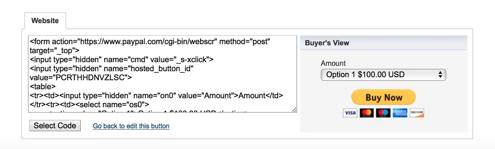 Kerry A. Thompson Blog - Generated PayPal button code for websites