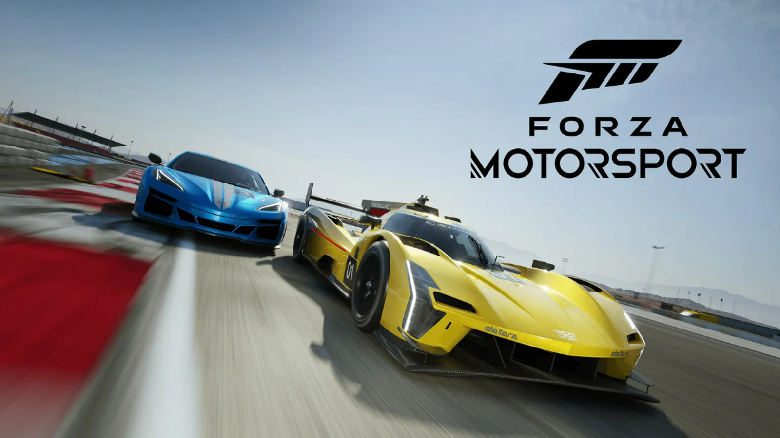 a blue and a yellow race car