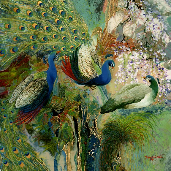 Blue Peacocks