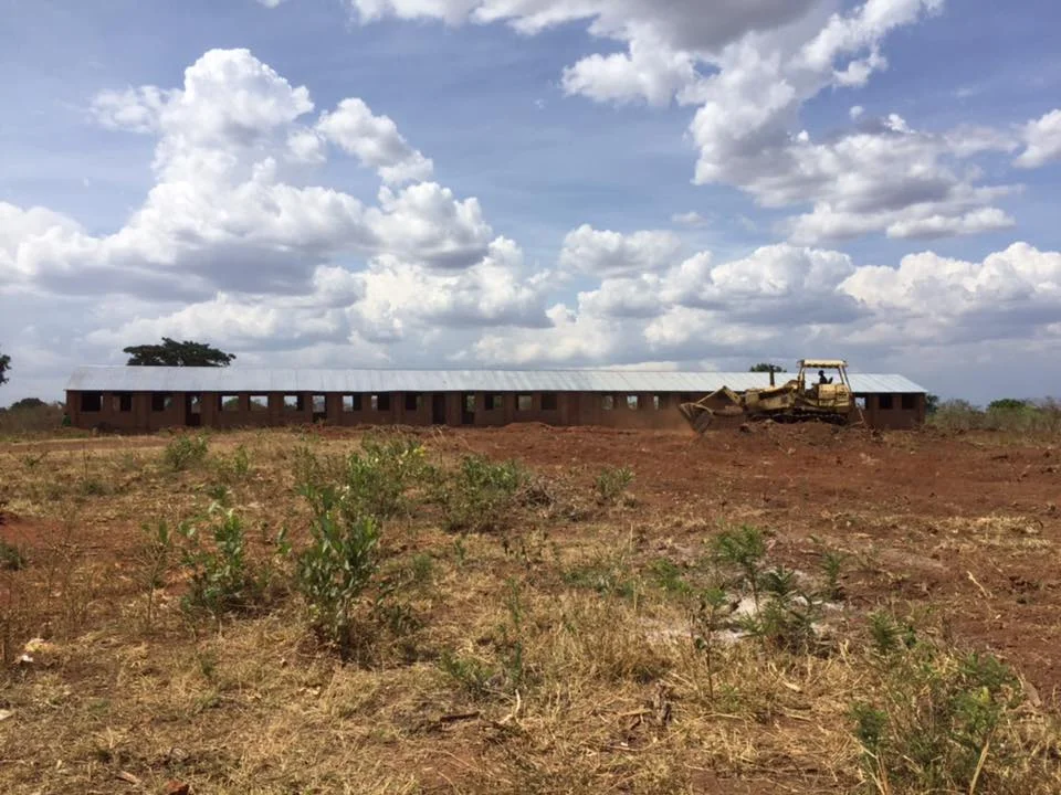 Kitgum-Matidi school ground being worked today 17-3-2016. It's very hot here, no rain yet but we hope it will come soon! $100 NZ to have this work done.