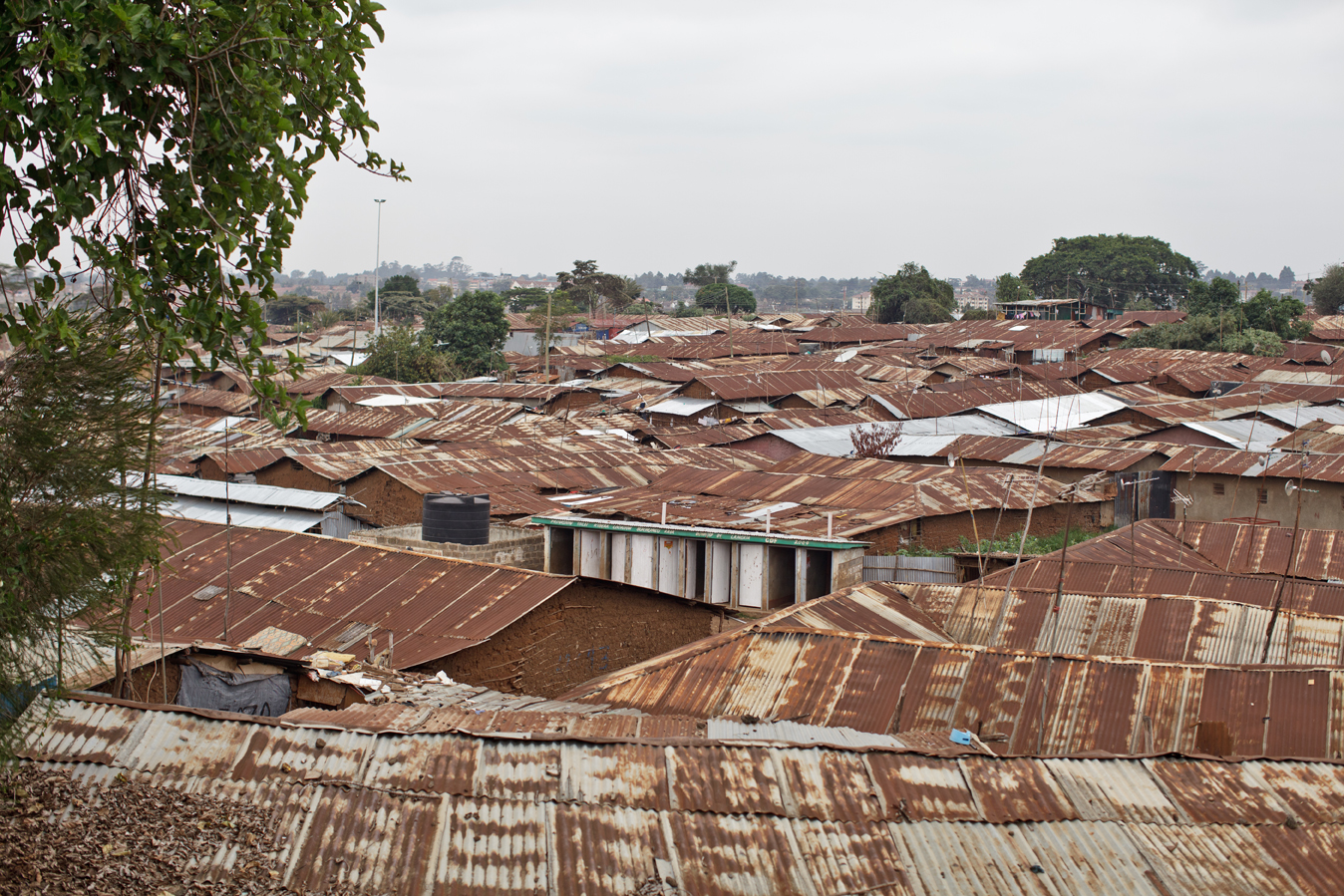 Rooftops in Kibera