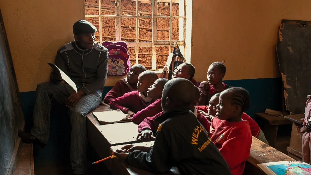 In the classroom you see the real connection between teacher and students, with an eagerness to learn apparent.