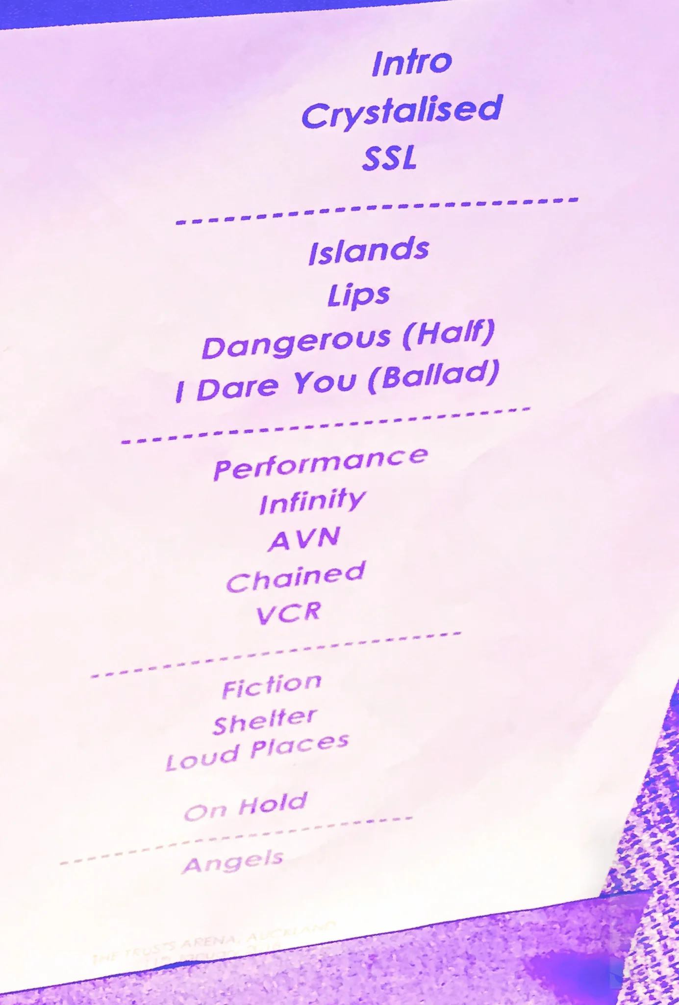 The XX Setlist @ Trust Arena 11 Jan 18-1.jpg