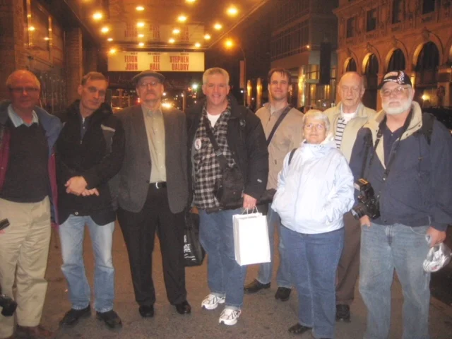 David Barker on the left end, Steven King on my left