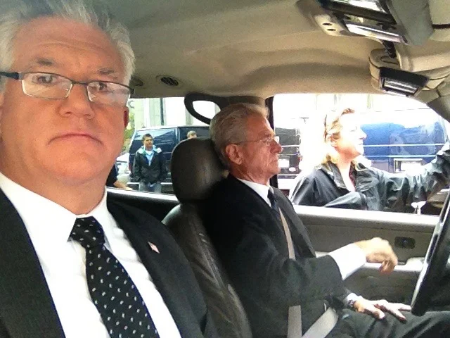 Me, stunt driver and Stephanie Armstrong (prop Dept) while shooting BB episode
