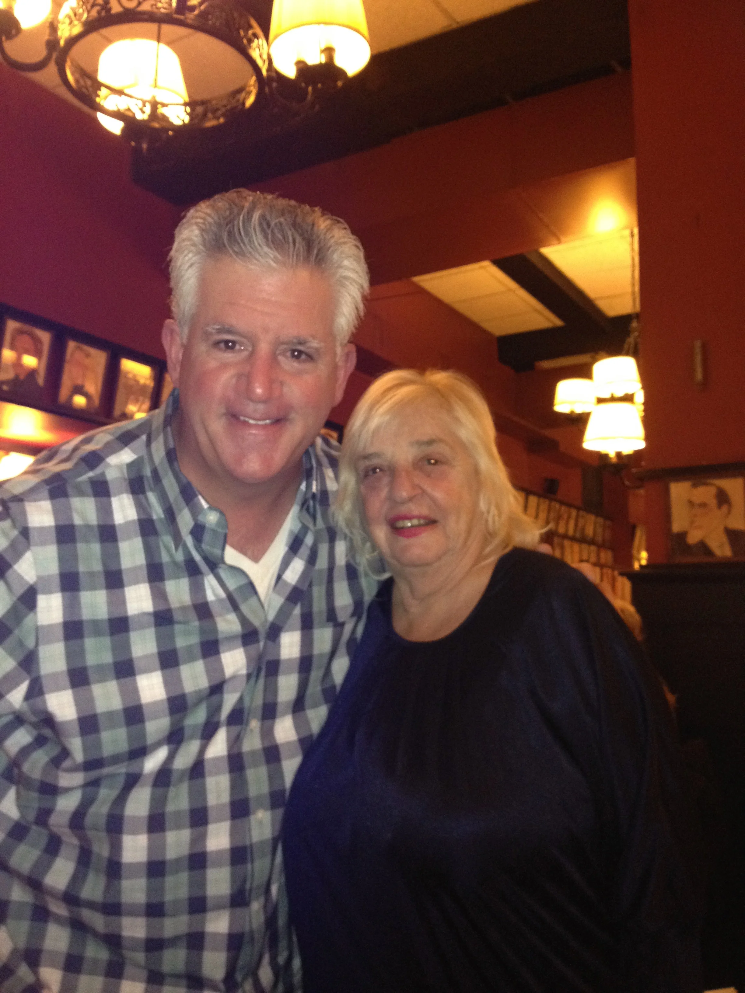  Taken on the second floor of Sardi’s 