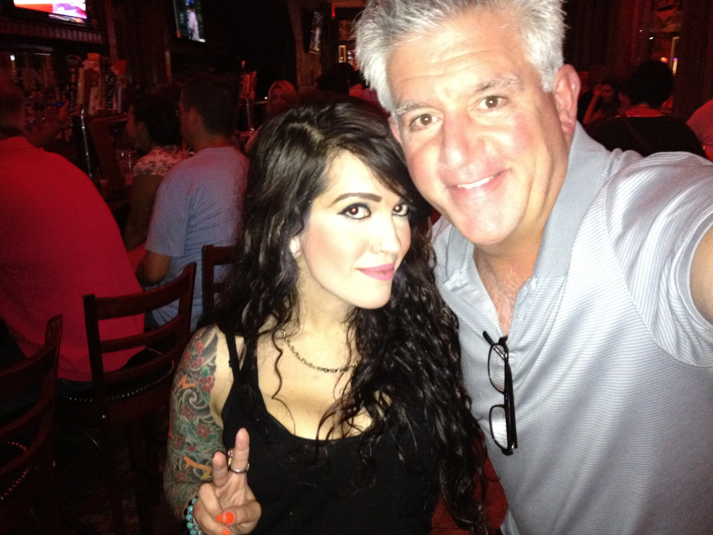  Waitress at Theatre District restaurant (the Spurlins were with me) taken between 2008 and 2011. 