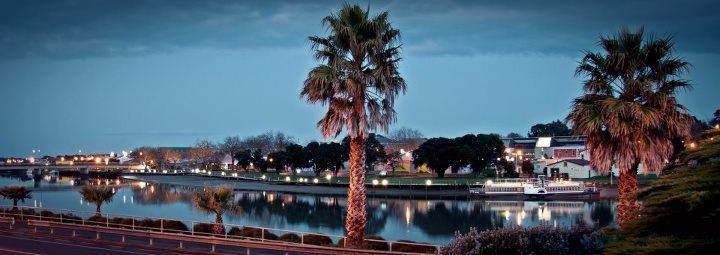 Whanganui River at night