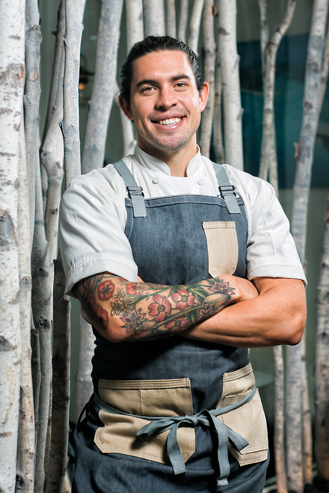 Chef Brad of Oz Restaurant and Bar in Arlington, VA.