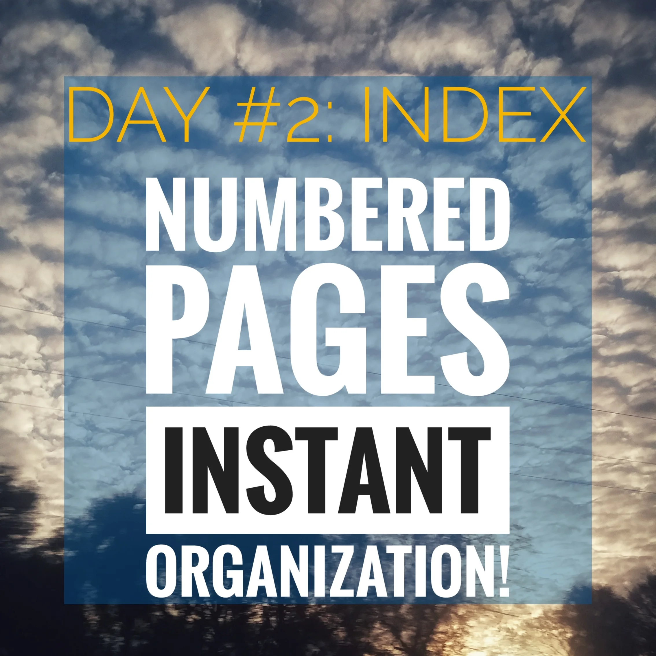 Day 2 - Create an Index