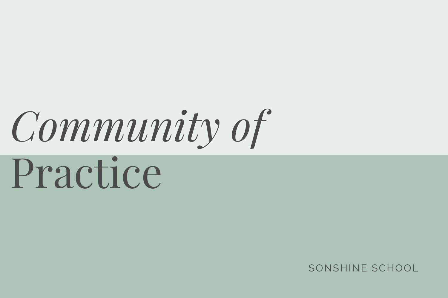 Voicing: Community of Practice