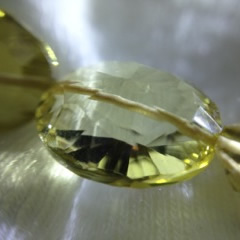 This one is a micro faceted champagne citrine. Very special!
