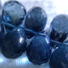 This is blue topaz and is apparently getting to be a rare stone. My dealer/factory owner says there is limited supply and its getting all bought up. I am glad I got these beauties!!