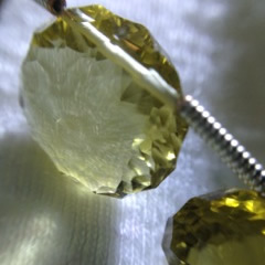 This is another micro facet cut of the champagne citrine. Each one of those facets are cut BY HAND!
