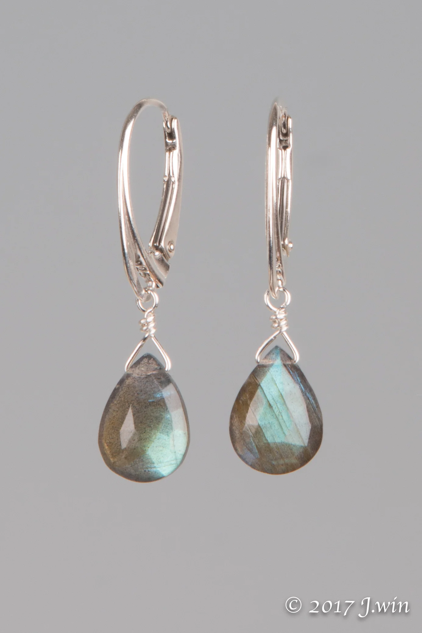 Labradorite earrings