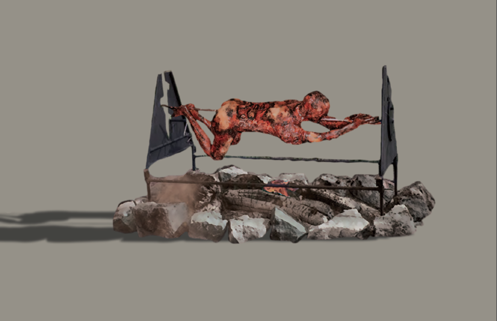 Human Roast Sculpture Proposal 