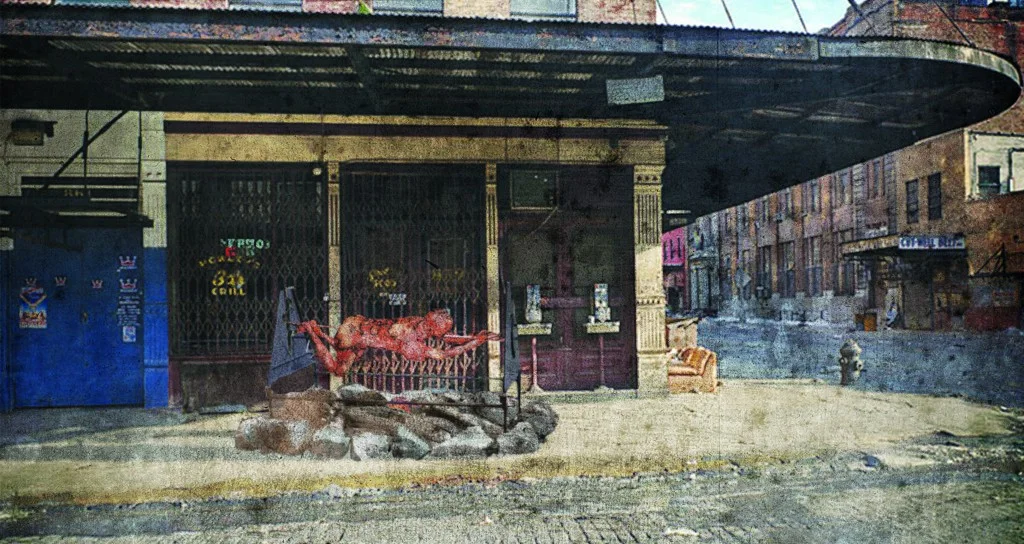 Human Roast Sculpture Proposal in Meat Packing District