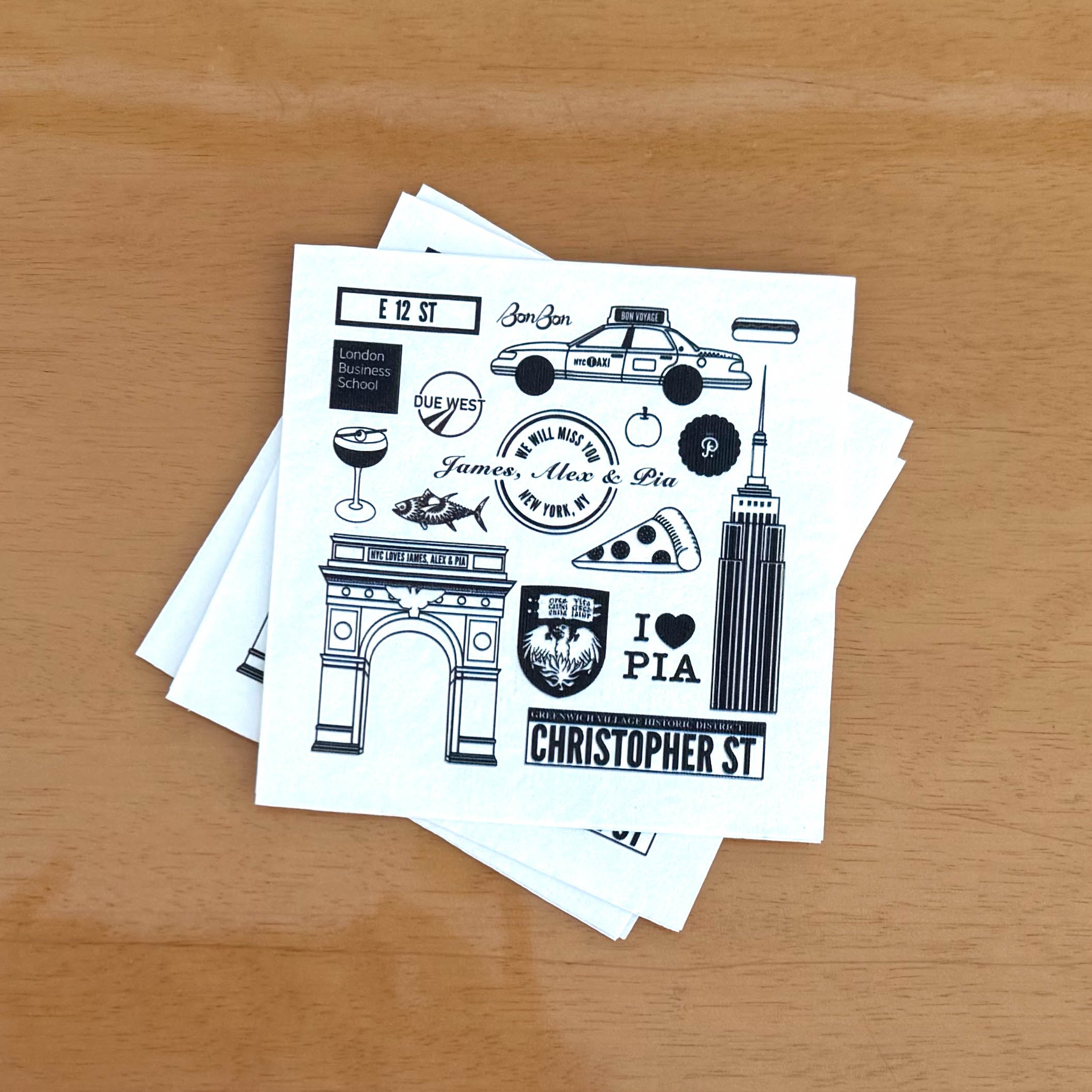 NYC Going Away Party Napkin 2.jpg