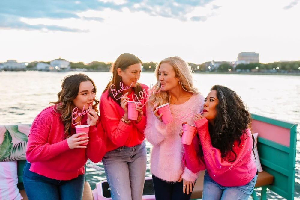 the best Charleston party boats for a bachelorette party or girls' trip!