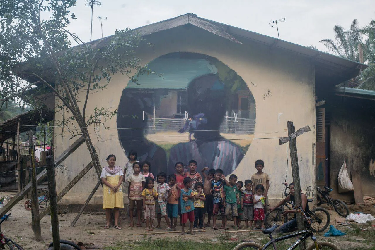 Painting the Pain of Palm Oil - The Splash And Burn Art Campaign 