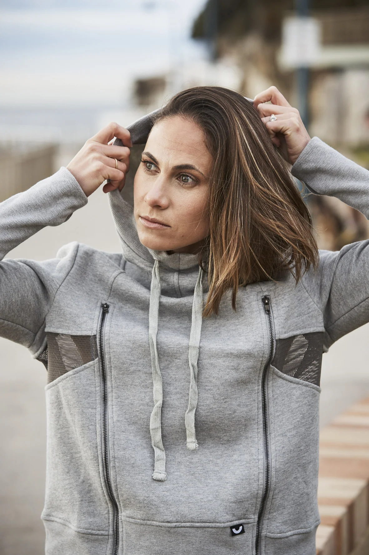 Hello Monday The Hoodie - Grey - active
