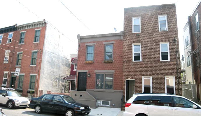 Exterior view; the facade was completely restored (middle)