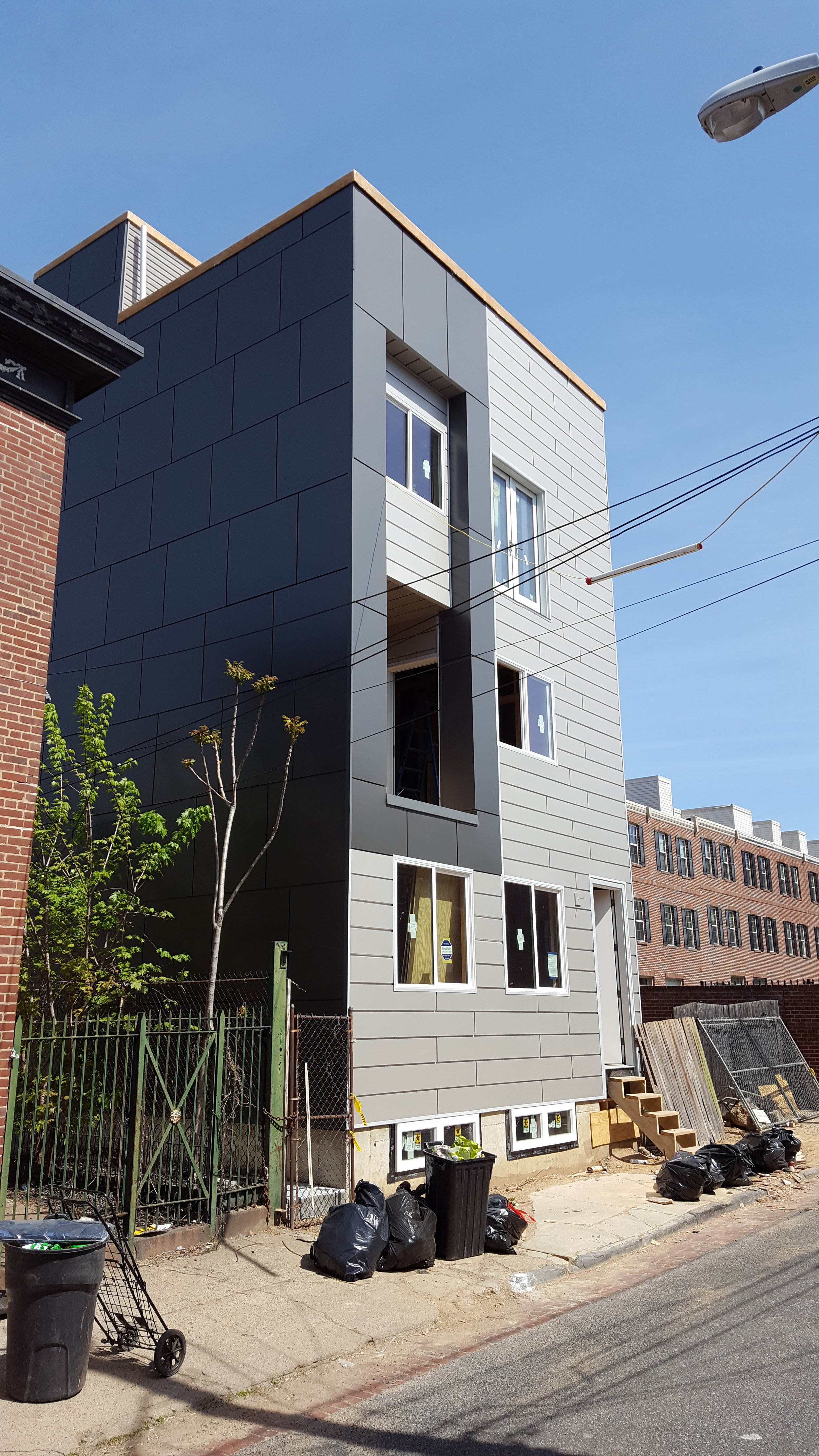 the front--just before it was completed