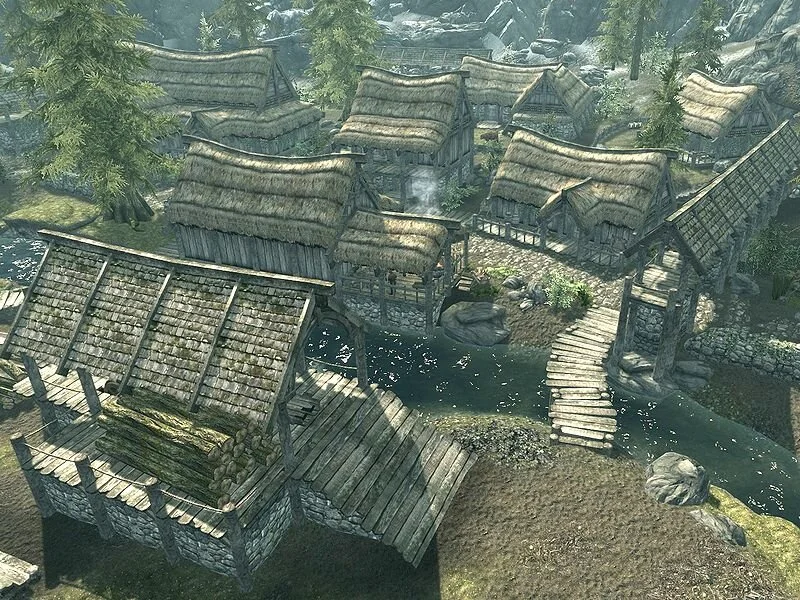 Riverwood Village – The Elder Scrolls V: Skyrim, 2011, Bethesda Game Studios