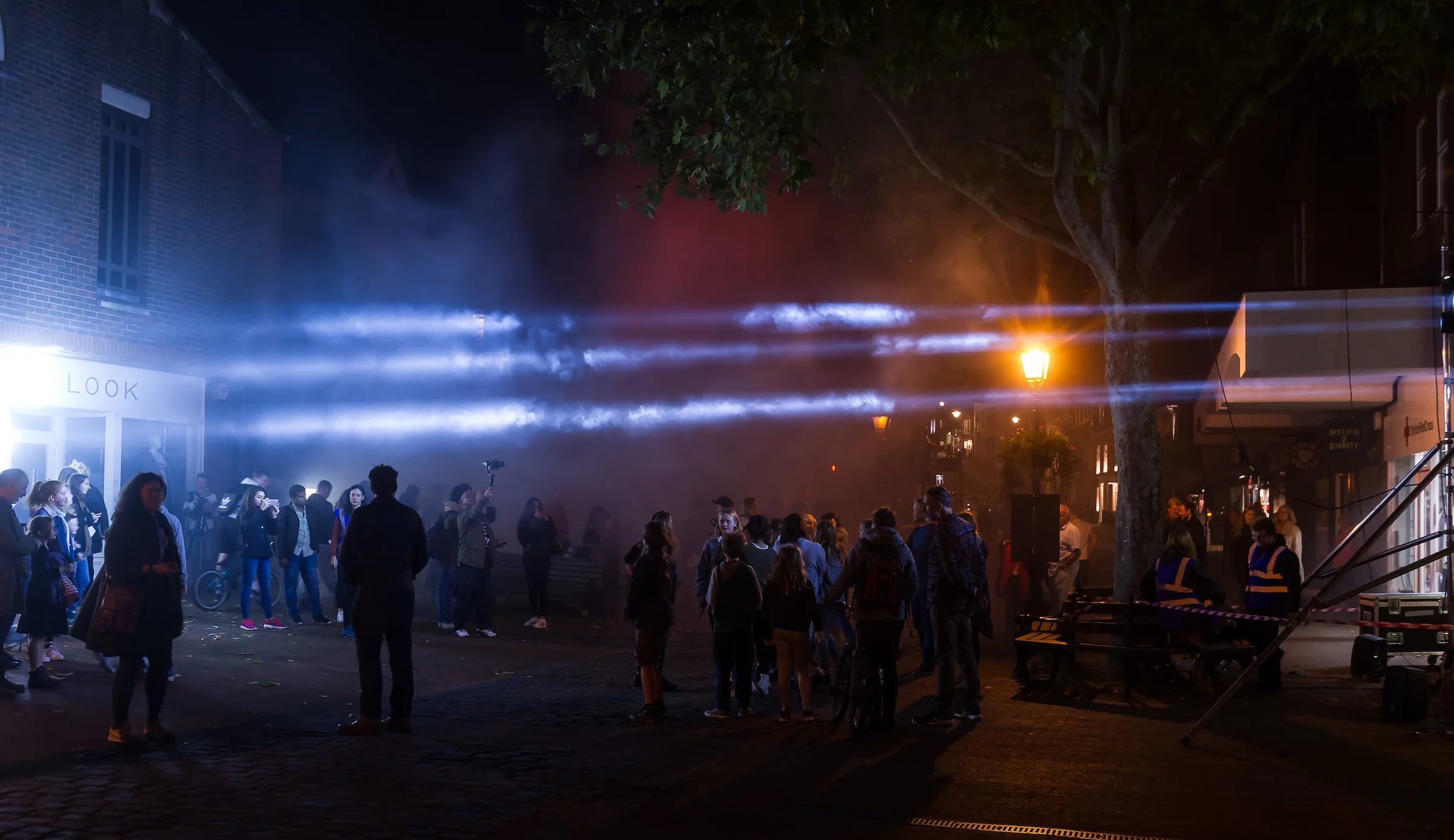 The Ghost of the Lewes viaduct by James Duffin recreated the disued railway line through light and sound.