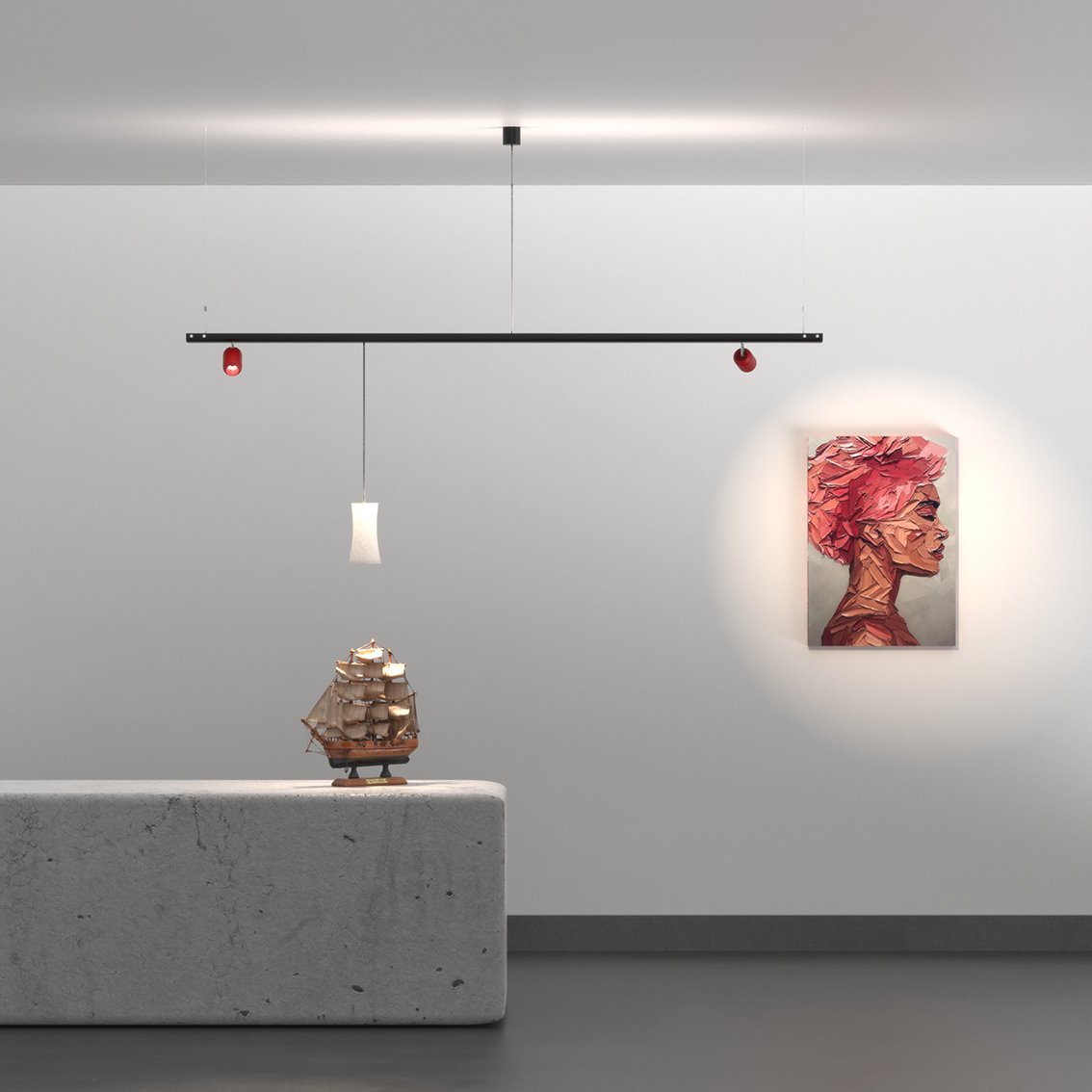 HOBO Pendant light  lighting design Solid  سالید آویز روشنایی  مدرن حرفه مینیمال اداری مسکونی
