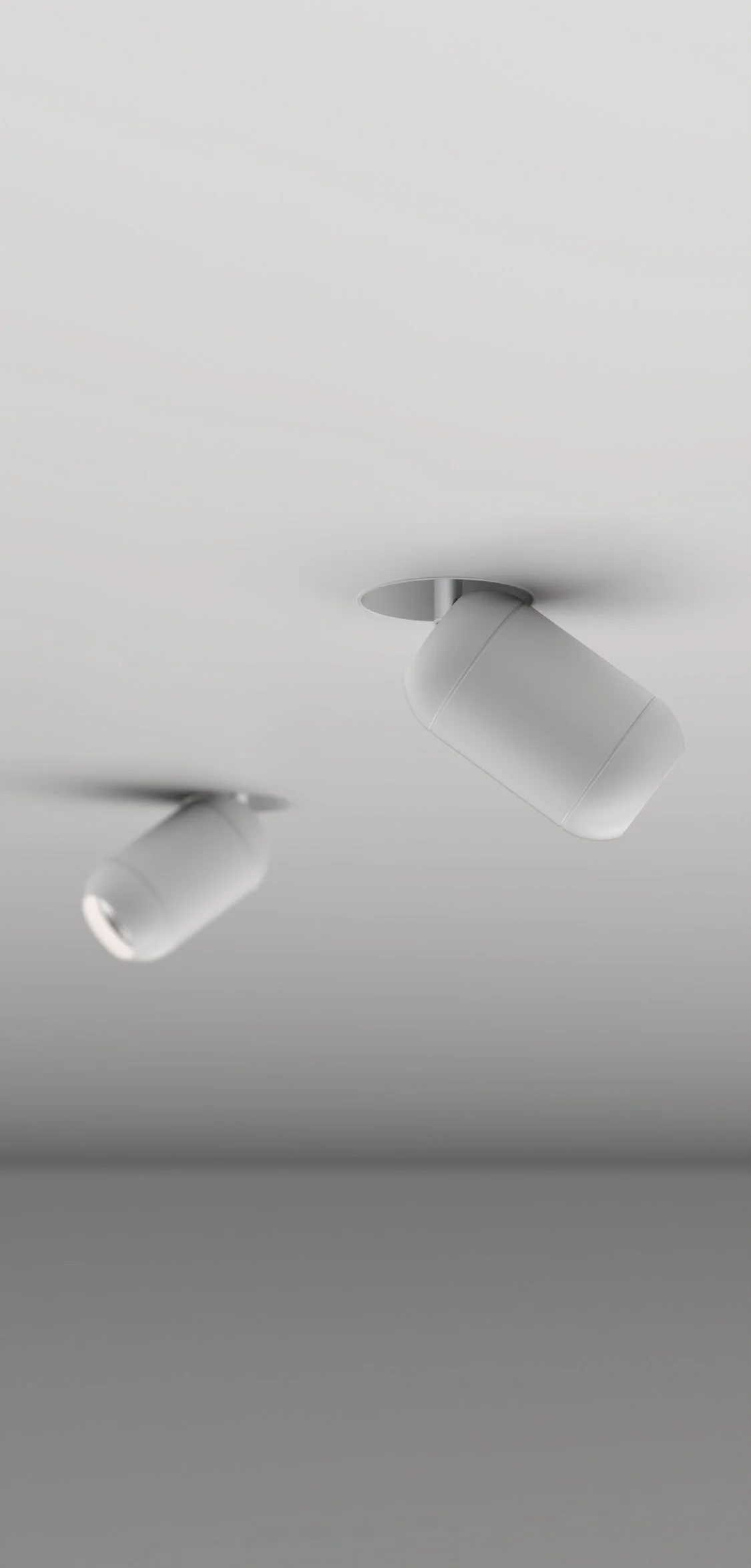 HOBO trimless system capsule lighting  چراغ توکار  مدرن و حرفه ای ال ای دی هالوژن تریملس یا فریملس هوبوچراغ چرخان کپسول با کفی تریملس