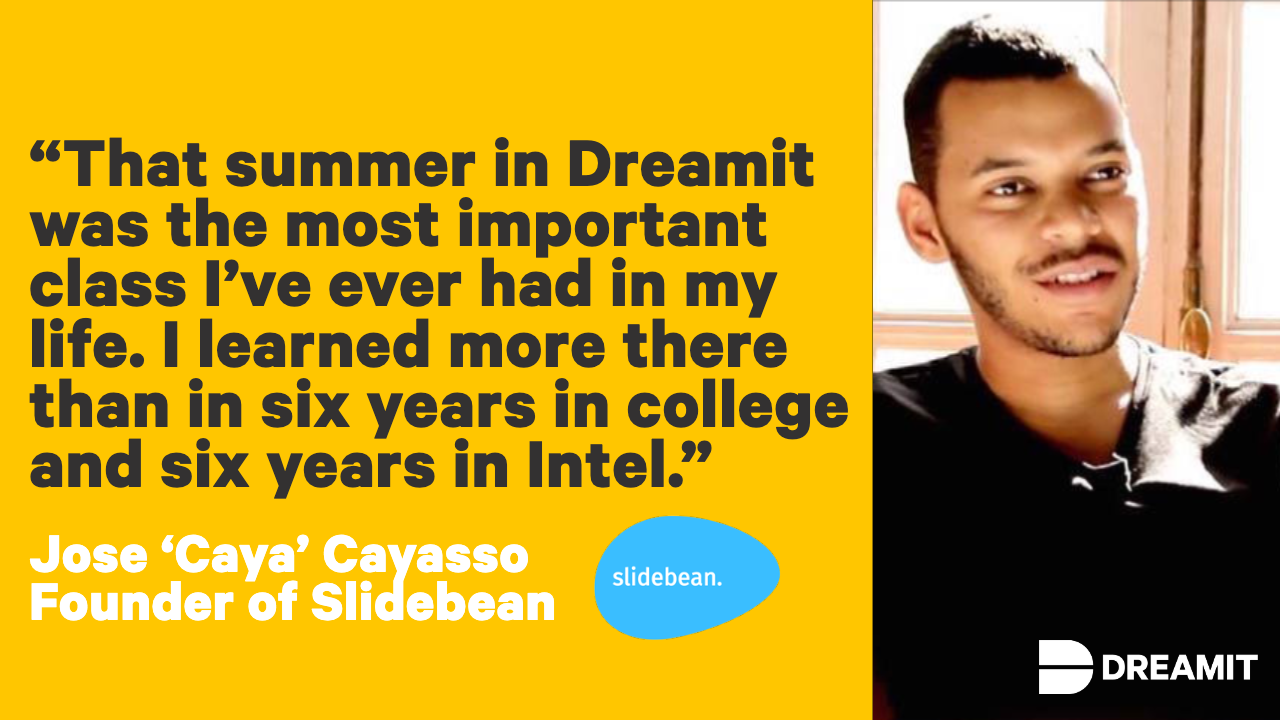 Caya Slidebean Quote about Dreamit.png