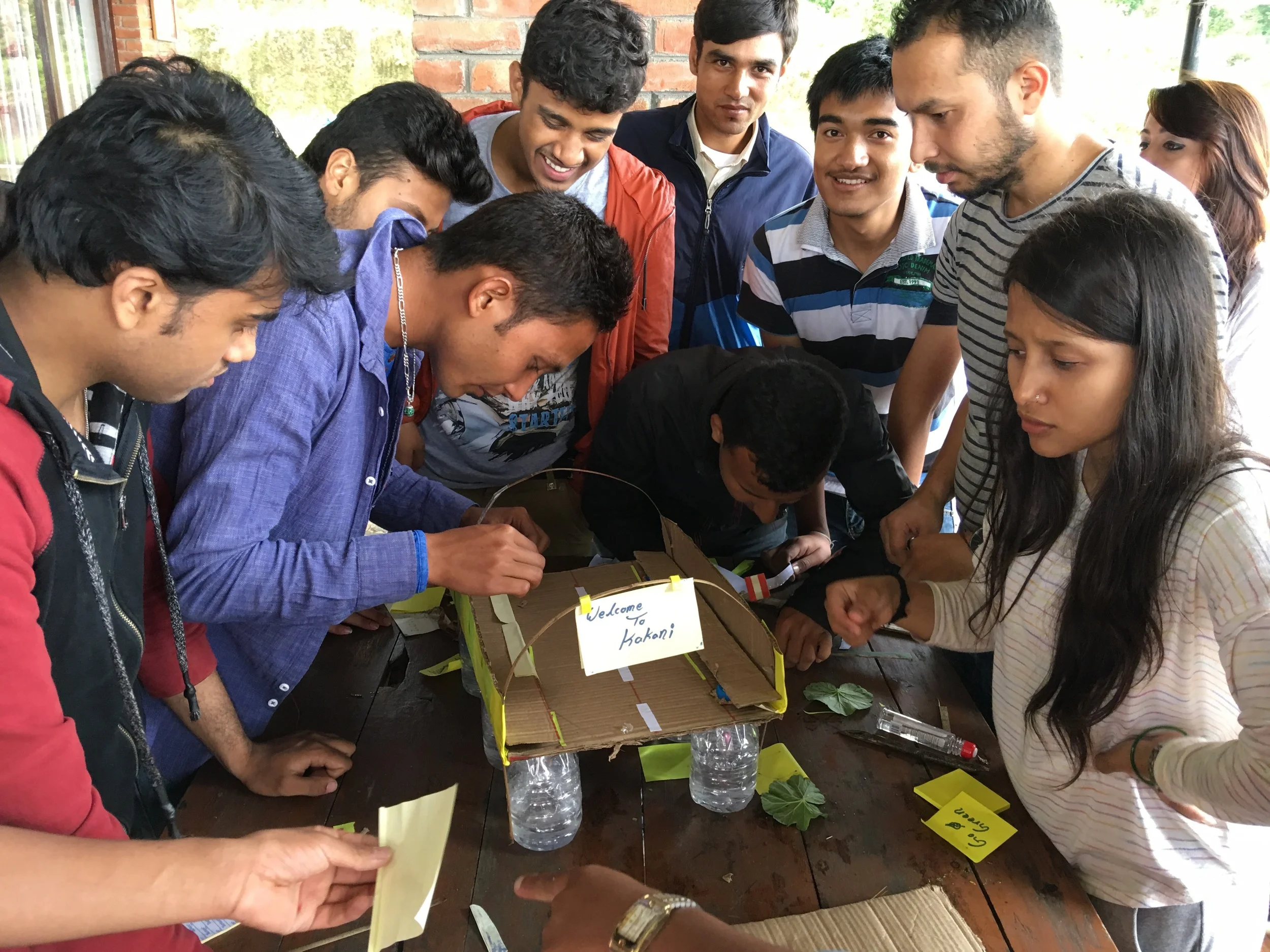 Building a sustainable bridge using recycled materials, lead by LC