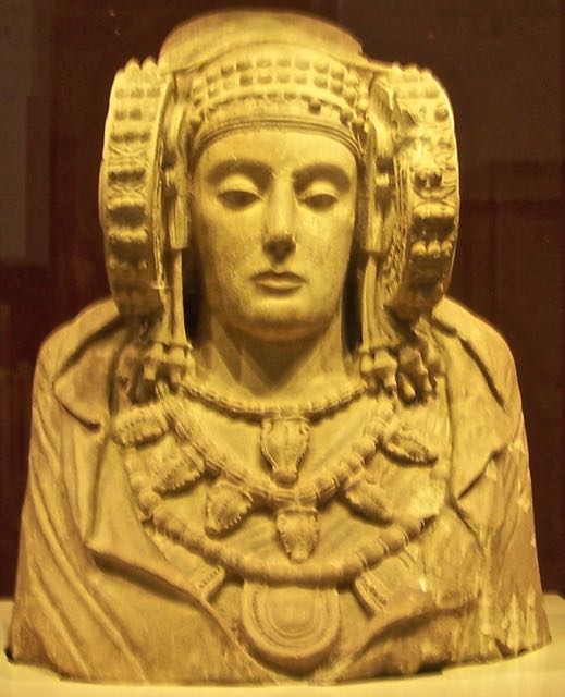 The Dama de Elche statue in Madrid Archaelogical Museum