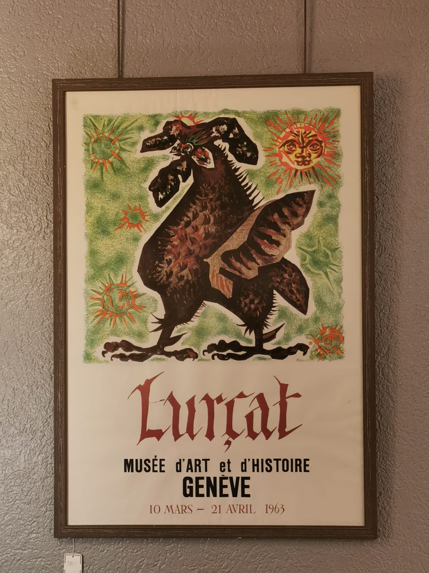 lurcat affiche litographiée coq musée