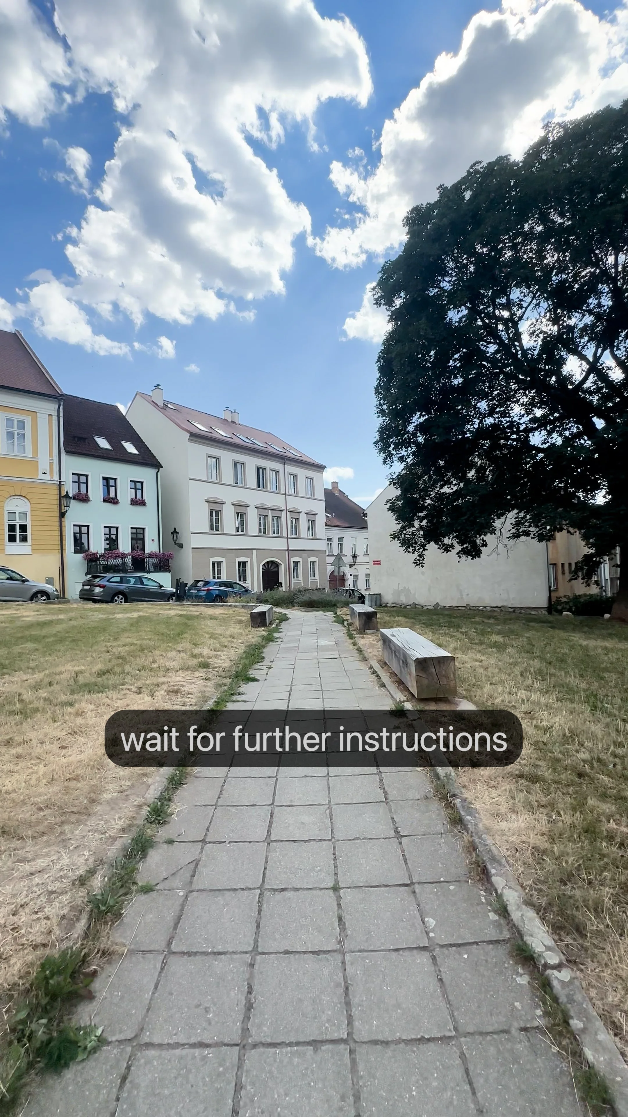 You Have Reached Your Destination, installation in public space, Boskovice (CZ) 