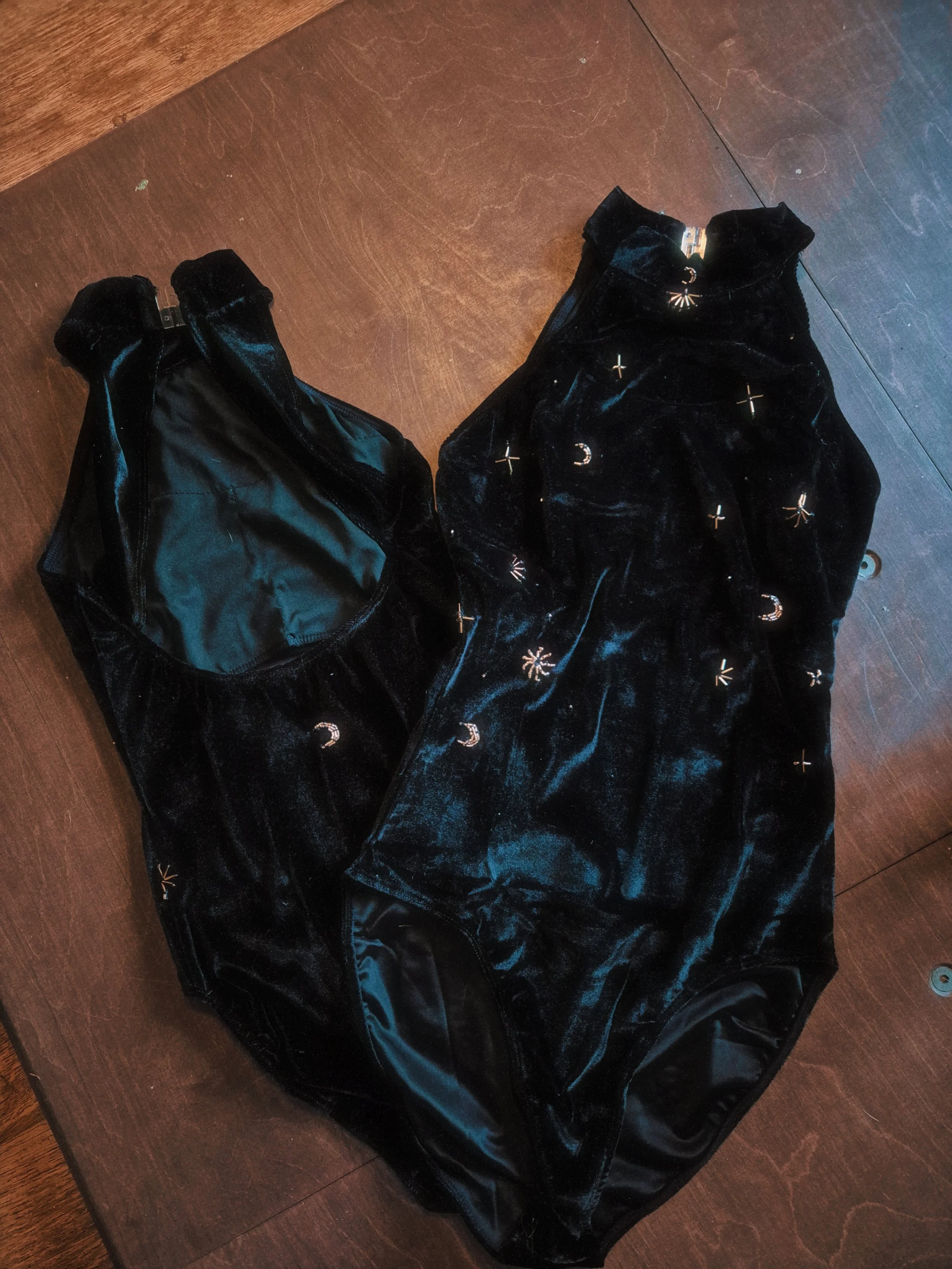 Midnight Skies Leotard - Black