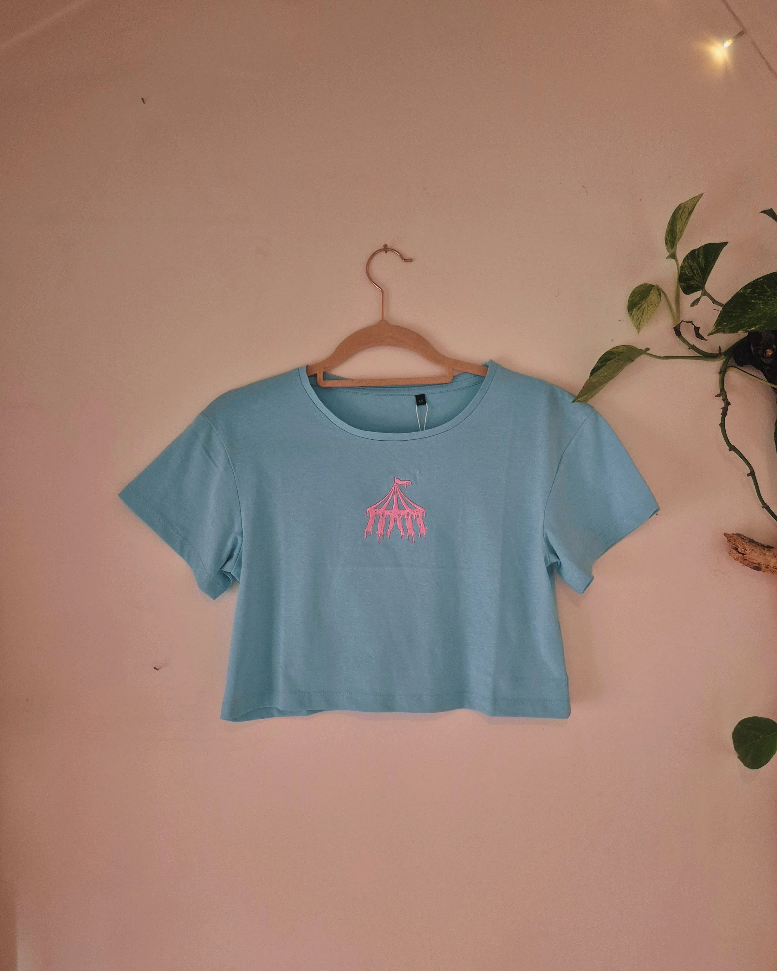 Drippy Circus Cropped Tee