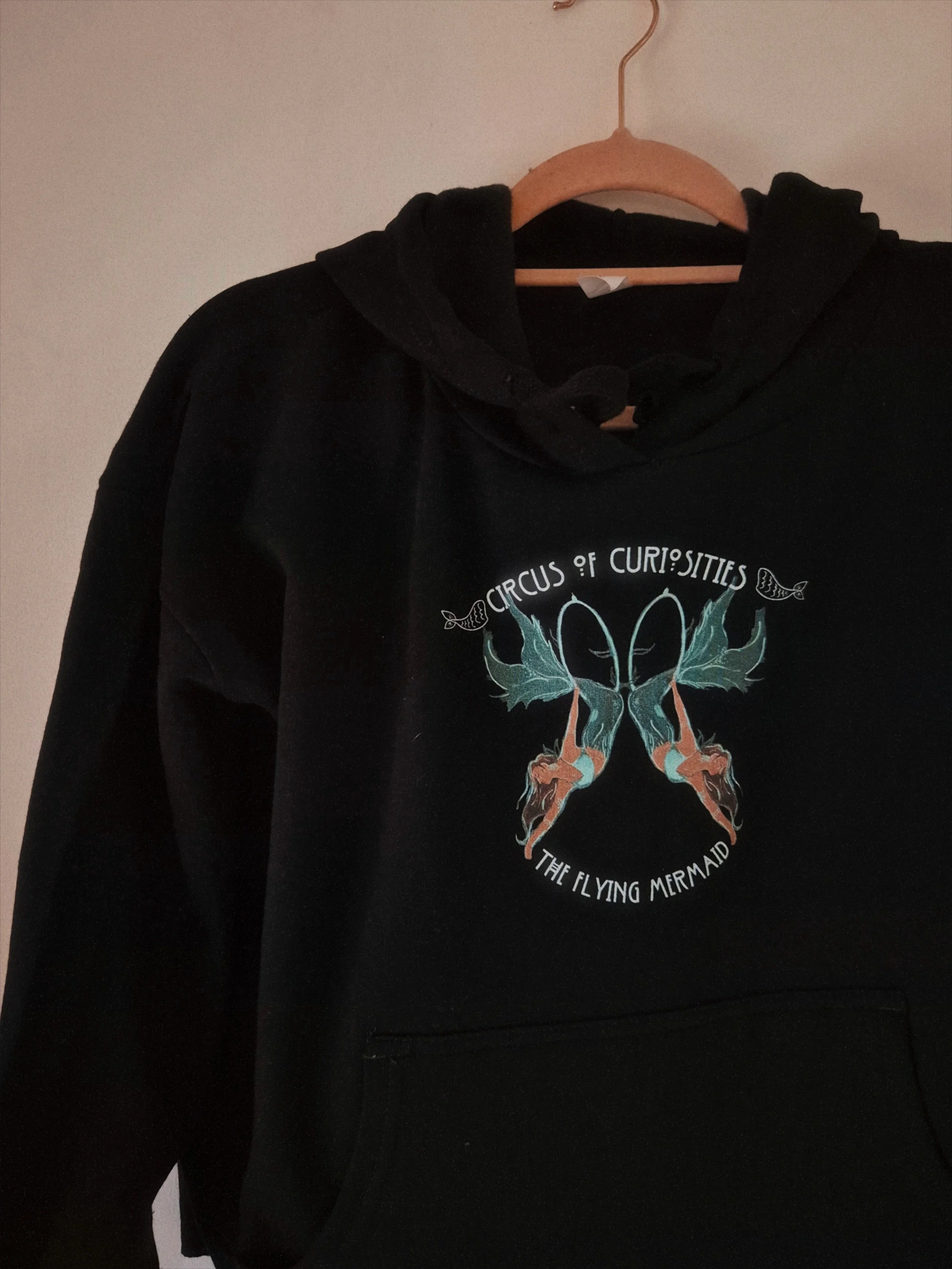 Flying Mermaid Cropped Hoodie