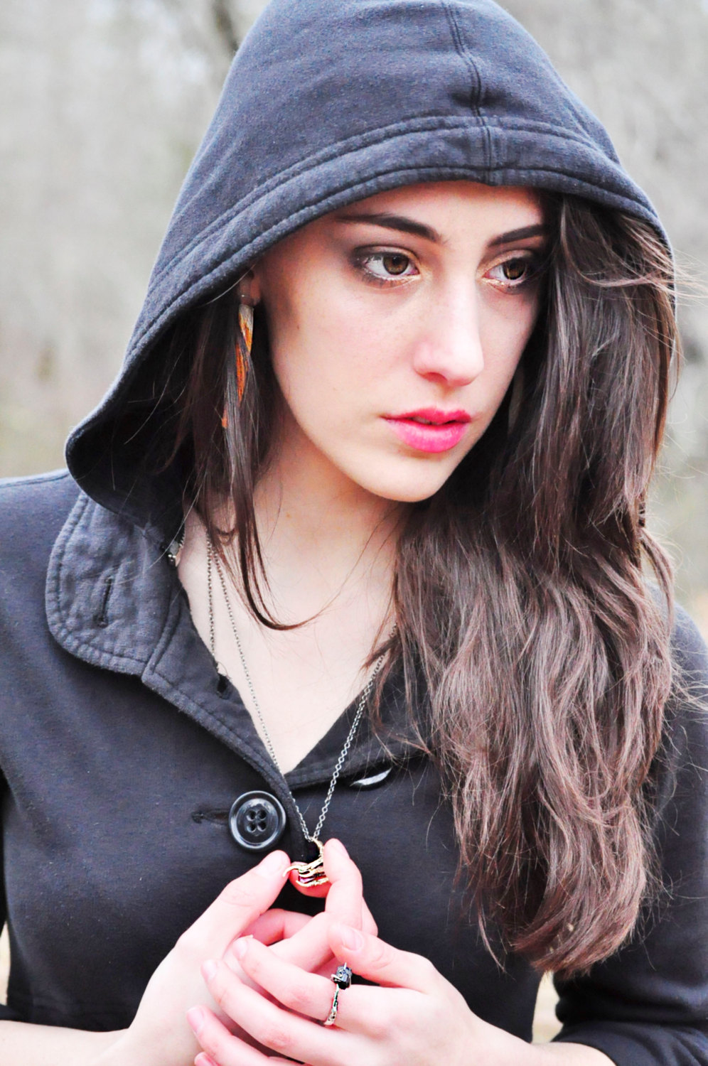 The Hunted I - Triple Crow Claw Ring with Black Tourmaline