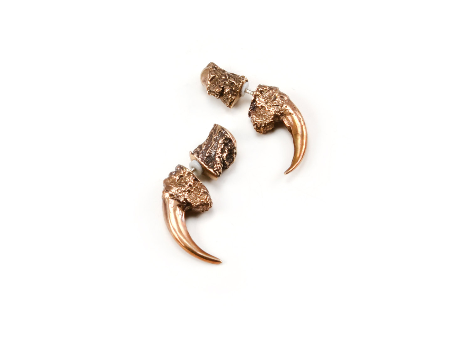 The Hunted II - Small Faux Gauge Owl Talon Earrings