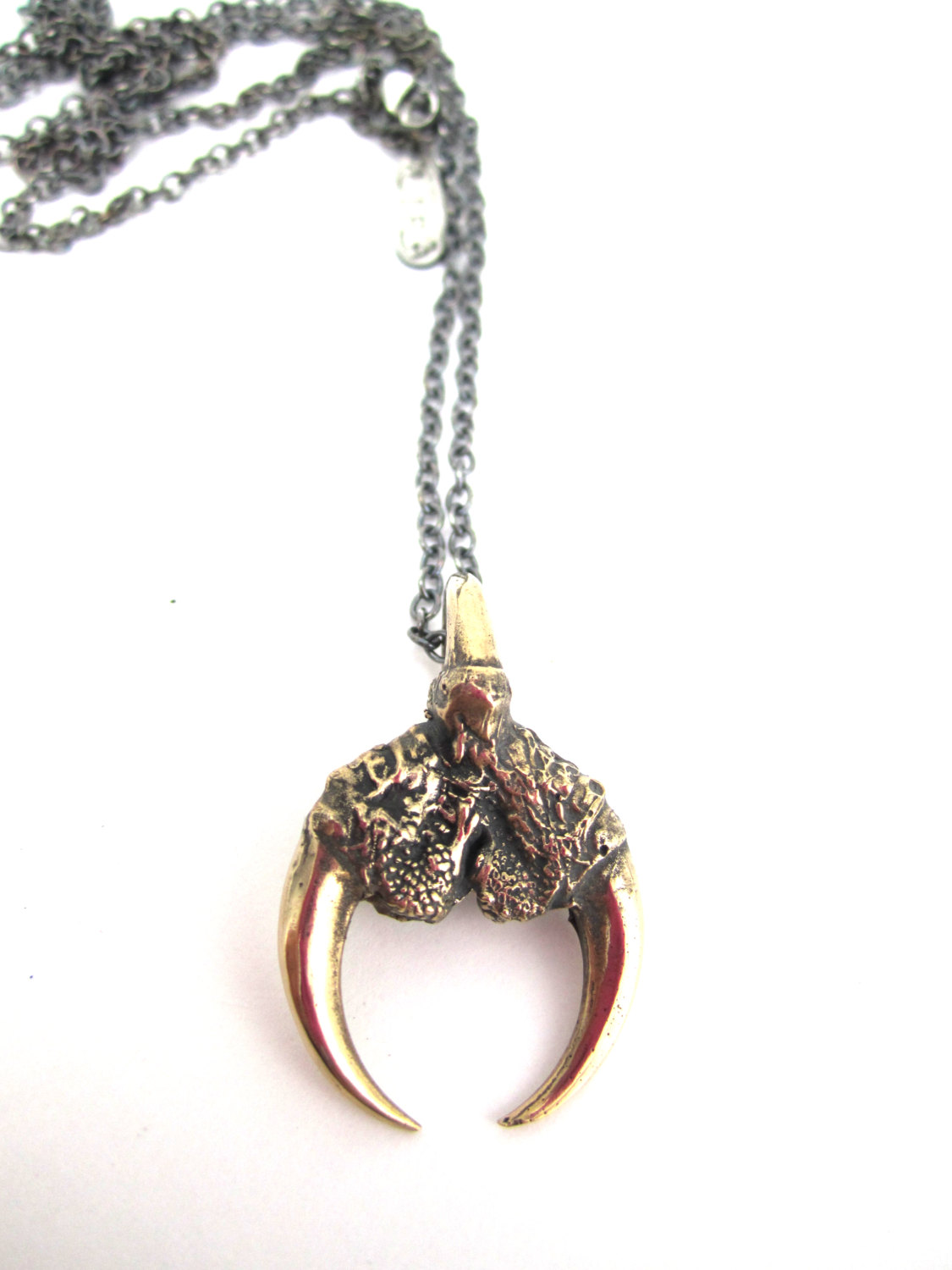 The Hunted II - Small Double Owl Talon Pendant